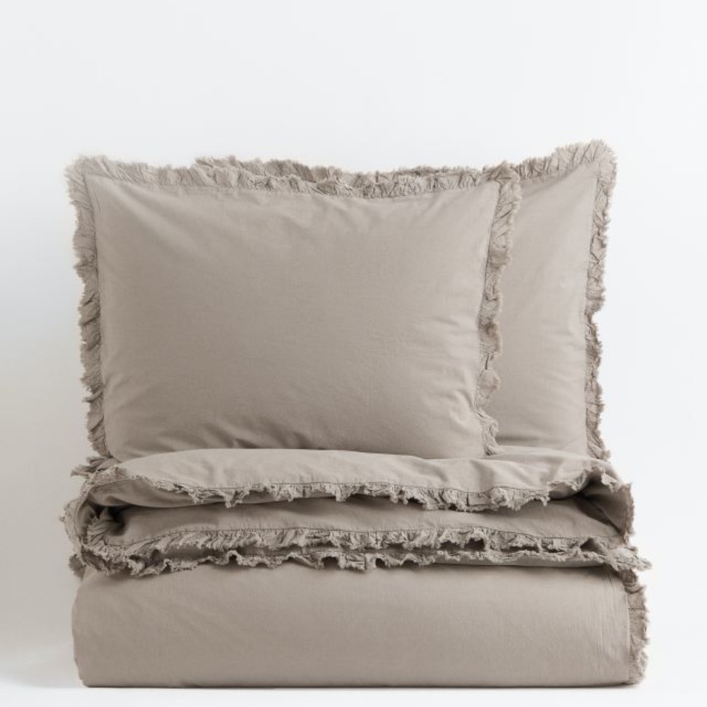 Washed cotton duvet cover